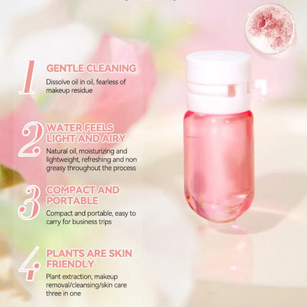 ZVEV Micelle Water - 40 capsules, plant essence purification for eyes, lips and face, essential makeup remover for trave