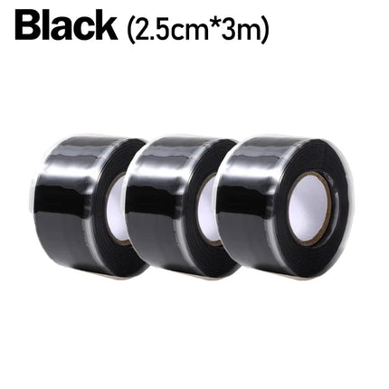 Self-Fusing Silicone Tape Waterproof Leaks Stop Repair Electrical Plumbing Insulation Tape Automotive Pipe Hose Bonding Tapes