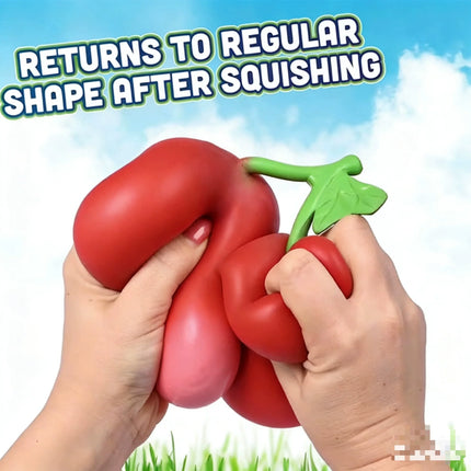Squeeze Cherries Squeezy Stress Relief Sensory Toy Slow Rebound Fidget Toy For Adults Anxiety Relieve Relaxing Entertainment