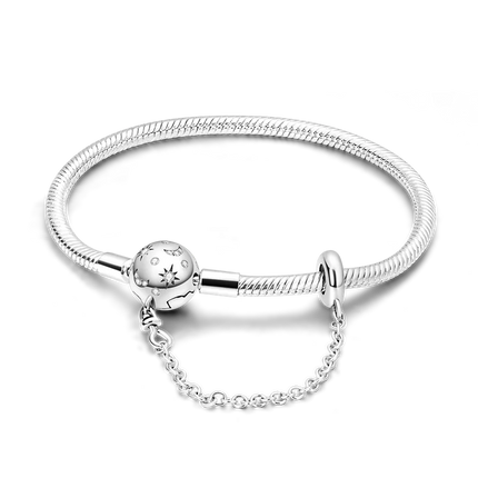 925 Sterling Silver Bracelets 17-20CM Original Leaf Clover Butterfly Heart Bracelet Fit DIY Charms Beads Fashion Women Jewelry