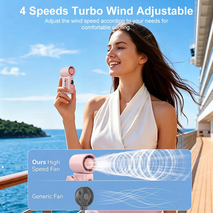 Portable Handheld Fan Mini Clip Fan With Umbrella Holder Function USB Rechargeable Personal Cooling Fan For Outdoor Camping