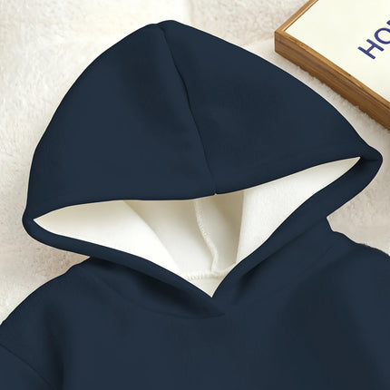 Boys' fleece-lined, thickened printed hoodie, 6 SEVEN digital print comfortable autumn and winter casual hoodie.