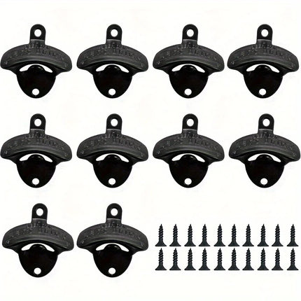1/2/5/10pcs Vintage Bottle Opener Beer Day Retro Bottle Opener Wall Mounted for Pub BBQ DIY Solid Beer Opener Kitchen Gadgets