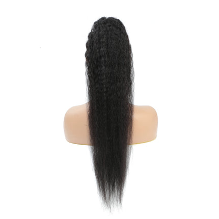 8-26 Inch Long Clip In Ponytail Hair Extension Ponytail Wrap Drawstring Hair Kinky Straight Drawstring Ponytail Human Hair Extensions 100g 160g Remy Mongolian Natural Hair Kinky Straight Ponytail Wrap Drawstring Human Hair Ex