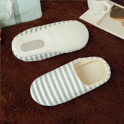 Women Indoor Slippers Warm Plush Home Slipper Autumn Winter Shoes Woman House Flat Floor Soft Silent Slides for Bedroom