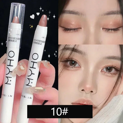 Matte Pearl White Eyeliner Pencil Lying Silkworm Eye Head Brightening Highlight Eyeshadow Stick Glitter Dazzling Effect Makeup