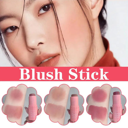 SHAQINUO 3 Colors Korean Rendering Complexion White High Punche Students Smooth Blush Stick Naturally Saturated Girl Color