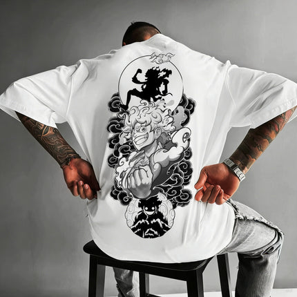 One Piece Japanese Anime Printed Men's T-Shirt Roronoa Zoro Harajuku Short Sleeve  Luffy T-shirt Clothing 2026 New Summer