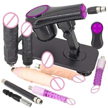 FREDORCH Portable Sex Machine Adjustable Speed Angle Automatic Wireless Control for Woman Man Masturbating Pumping Gun Sex Toys