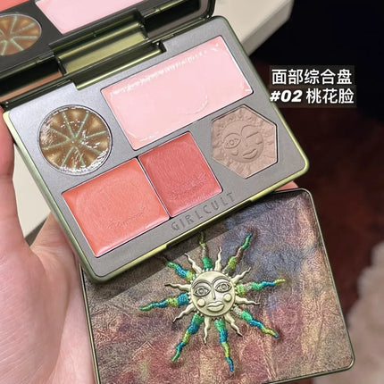 Girlcult Compendium of Materia Medica Series Pearl Matte Highlights Blush Face Contour Palette Brighten Integrated Palette