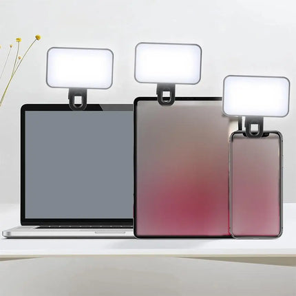 Mini Pocket LED Selfie Light For IPhone IPad Mobile Phone Laptop Clip Flash Fill Video Photo Ringlight Photography Lamp