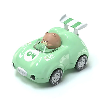 Children's inertia pull-back car lights, car boys and girls luminous sports car, baby baby 1--6 years old toy