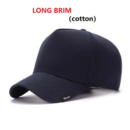 Quick Dry Baseball Hat for Men and Women, Hard Top, High Crown, Sports Hip Hop Caps, Big Head, Outdoor,
