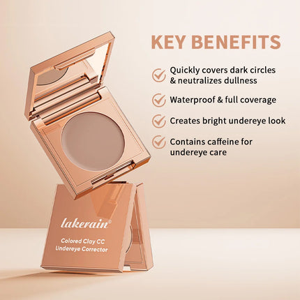 Lakerain Under-eye Color Correcting Concealer Covers Dark Circles Neutralizes Skin Moisturizing Natural-looking Concealer Cream