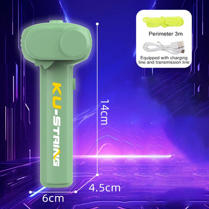 String Rope Glow in The Dark String Rope Launcher Luminous Portable Handheld String Stress Relief Toy For Kids Party Gift