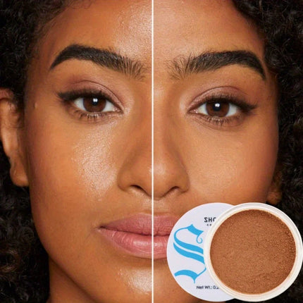 Matte Face Pressed Powder 24 Hours Oil Control Natural Setting Powder Foundation Full Coverage Waterproof Lasting Makeup