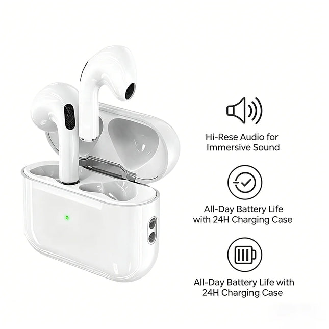 TWS Wireless Bluetooth Earphones ANC Noise Reduction earbuds With Microphone for iOS Android PC