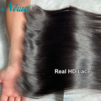 Ultra Fitted HD Lace Frontal Closure 100% Human Hair Pre Plucked Natural Scalp HD Lace Closures Brazilian Raw Hair HD Closures
