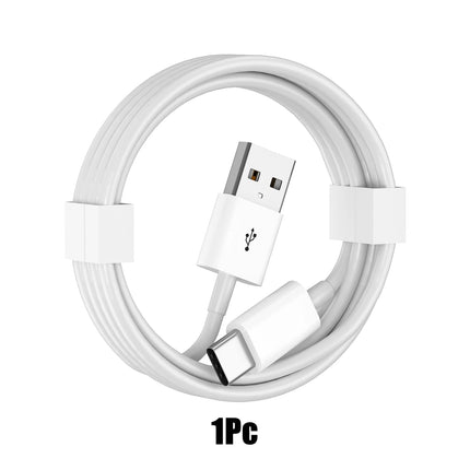 1-3Pcs 20W USB A to Type-c Fast Charging Cable 6.6ft/200cm for iPhone 16 15 Pro Pro Max Plus iPad Mini6 Air4 Pro Samsung Huawei