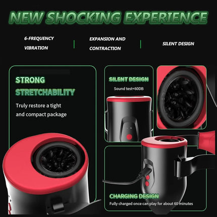 Sex Toys for Men Automatic Male Masturbators Cup with APP Control Wearable Telescopic Vibrating Penis Thrusting Massage