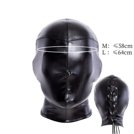 Adult Bold Open Cup Jumpsuit Sex Toy Kits with Unisex Forced Restraint Hood Mask for Couple Muscle Recovery Erotic Lingerie