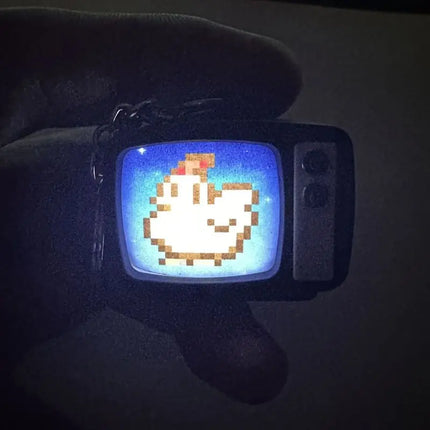 Stardew Valley Glowing Chicken Keychain with Sound