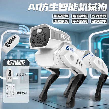Intelligent AI remote control machine dog voice dialogue APP remote control programming singing and dancing children's toys