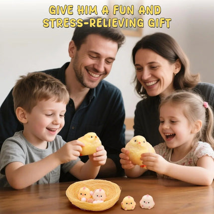 Taba Handmade Squishy Chick Toys Stress Relief Squeeze Toy Handmade Sensory StickyToys Stress and Relaxation Toys