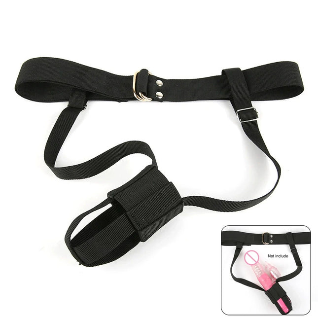 【A]1Pc Adjustable Waist Harness Holder for Dildo Wand Massager - Sex Toy for Women Wearable Constrained Forced Strap No Vibrator