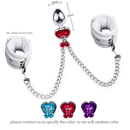 Thierry Wrist to Anal Plug Bondage Kit Handcuffs Connect with Butt Plug Adult Games SM Sex Toys for Women Men Fetish Sex Product