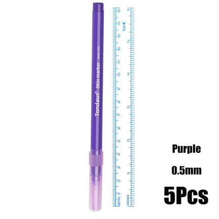 2/6Pcs Skin Marker Pen Tattoo Pens Professional Eyelash Extension Set For Lip Tattoo Eyebrow Piercing Scribe Surgical Skin Tool