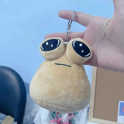 4 styles Hot Game My Pet Alien Pou Plush Toy Keychain Furdiburb Emotion Alien Plushie Stuffed Animal Pou Doll