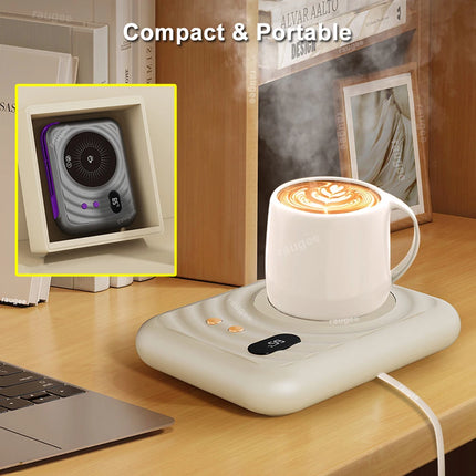 Mug Warmer Cup Heater Coffee Warmer Mini Electric Beverage Heater 3 Gears Constant Temperature Water Milk Tea Heating Pad