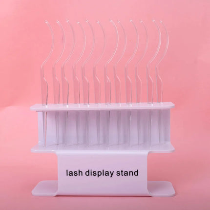 Yiernu customized Lash Tester Stick Fancy Eyelash Display Stand with 12 Eye Lash Test Sticks Holes Eyelash Displaying Testers