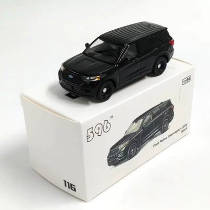 596 1/64 Scale E350 Explorer Suburban Tahoe Model Die-cast Alloy Car Model Collectible Decorative Ornament