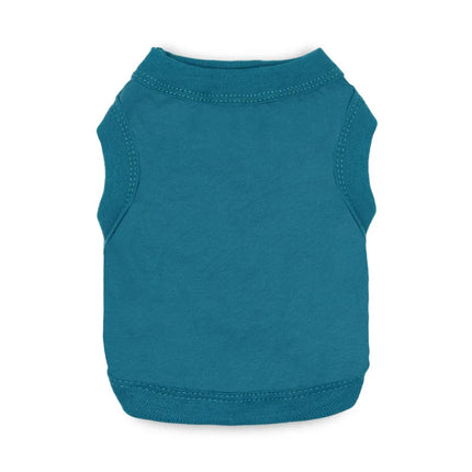 Cotton Dog Tank Top, Solid Color Sleeveless Pet T-Shirt, Breathable Dog Clothes for Small Dogs Chihuahua Yorkie