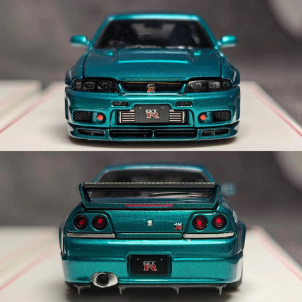 In stock FH 1:64 Scale Skyline GT-R R33 400R Alloy Car Model Collection Ornaments Vehicle Toy