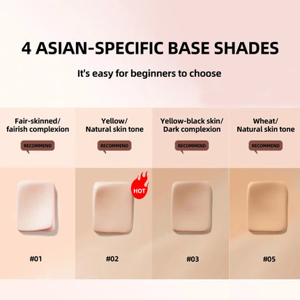 2-in-1 Concealer Foundation Stick - Long-Lasting Full Coverage, Lightweight & Moisturizing, Dual-Ended for Easy Application