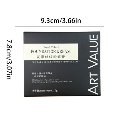 ART VALUE Soft Focus Foundation Cream Silky Texture High Coverage Concealer Cover Dullness Lasting Waterproof Anti-Sweat