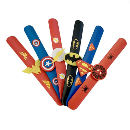 1 Pc Cartoon Silicone Wristband Super Hero Action Figures Theme Automatic Bending Fitting Kid Gift Toy