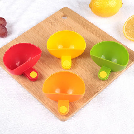 4Pcs/Set Kitchen Dipping Bowl Sauce Holder Hold Seasoning Dishes Dip Clip Bowl Plate Holder Assorted Colors Plate Clip Holders