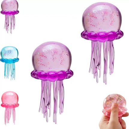 Needoh Nice Cube Sensory Stress Relieve Jellyfish Squishy Pinch Decompression Toy Slow Rebound Fidget Tool Anxiety ADHD Focus
