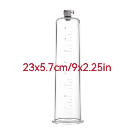 Acrylic Penis Pump Accessories Vacuum Penis Enlargement Device Masturbation Vacuum Pump Flange Pump Penis Cylinder Set Sex Toys
