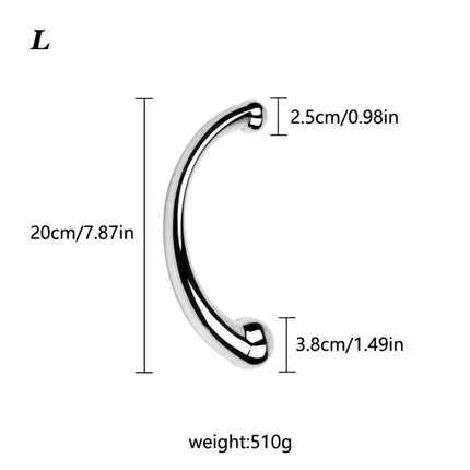 Double Ended Stainless Steel G Spot Wand Massage Stick Pure Metal Penis P-Spot Stimulator Anal Plug Dildo Sex Toy For Women Men