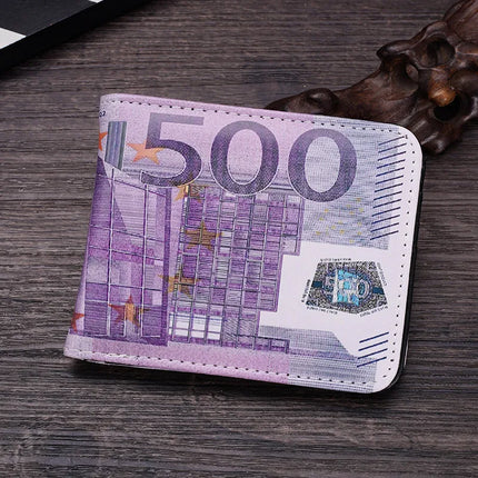 Funny USD Dollar Wallet for Men's Boys Money Clip PU Leather Novelty Gift Women Male Coin Purse Pouch Monederos Para Mujer