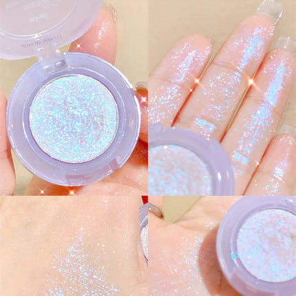 Monochrome Glitter Eyeshadow Pearlescent Highlighter Powder Makeup Diamond Eye Shadow Palette Bright Shiny Eye Makeup Cosmetics