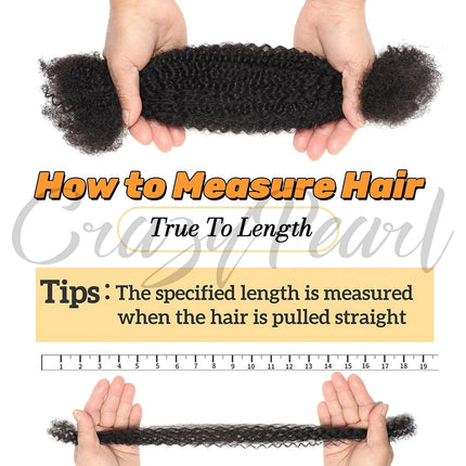 CrazyPearl Afro Kinky Bulk Human Hair for Dreadlocks Extension Repair Locs Twist Braiding Afro Kinky Human Hair for Locs Natural