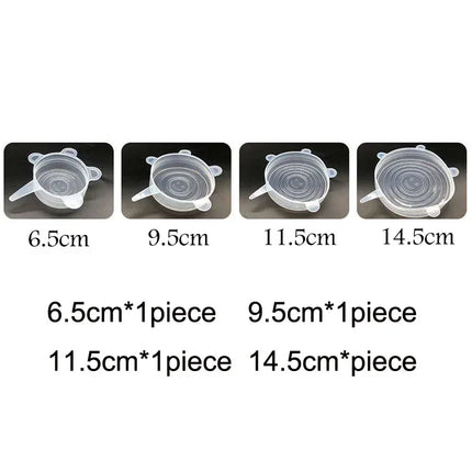 16 Sizes Silicone Stretch Lids Universal Lid Silicone Bowl Pot Lid Silicone Cover Pan Cooking Food Fresh Cover Microwave Cover
