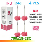 24g 700x18-28C 4pcs / 45mm with Patch Kit