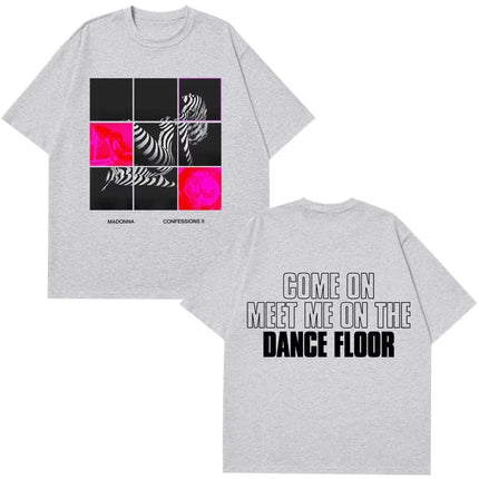 Summer Casual Fashion Trendy T-shirt Madonna CONFESSIONS II Album Tour 2026 Print T Shirt Men Women Vintage Fashion T-shirt
